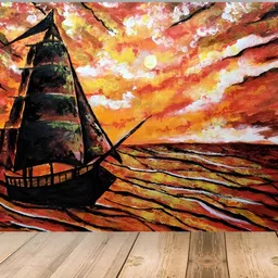 Wallpics Red & Black Printed Wall Poster-picture-24