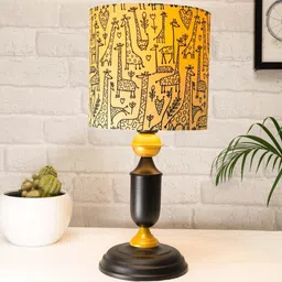 Homesake Black Printed With Savannah Shade Table Lamps-picture-13