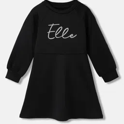 ELLE Girls Typography Printed A-Line Dress-picture-47