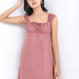 Basics By Tokyo Talkies Tie Up A-Line Dress-picture-26