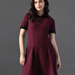 Myshka Puff Sleeve A-Line Dress-picture-32