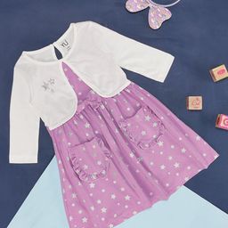 YU by Pantaloons Girls Conversational Printed Ruffles Cotton A-Line Dress-picture-22