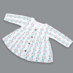 Born Babies Infant Girls Print Organic Cotton A-Line Dress image 1
