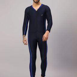 VECTOR X Men Solid V-Neck Swim Bodysuit-picture-44
