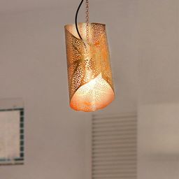 Fos Lighting Gold-Toned Textured Ceiling Lamp-picture-23