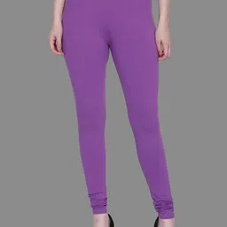 SPIFFY Women Mauve Solid Churidar-picture-37