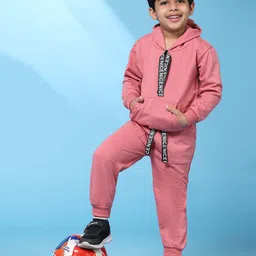 Ameeha Kids Hooded Long Sleeves T-shirt with Trousers-picture-36