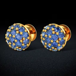 Joyalukkas 22KT Gold Gem Stone Studded Earrings-2.13gm-image-33