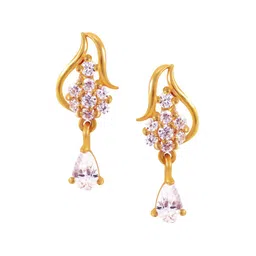 Joyalukkas 22KT Gold Gemstones Drop Earrings-2.59gm-picture-15
