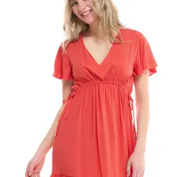 TERRANOVA Smocked Flutter Sleeve A-Line Mini Dress-picture-9