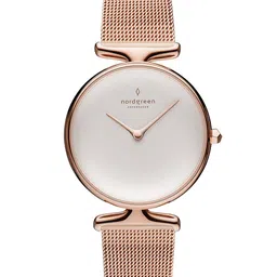 Nordgreen Women White Dial & Rose Gold Toned Straps Analogue Watch 5714205024833-picture-22