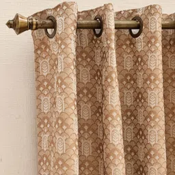 Ariana Beige Ethnic Motifs Window Curtain-image-50