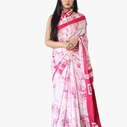 clothonus Tie and Dye Pure Cotton Block Print Saree-picture-49