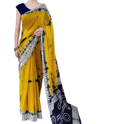 Sanganeri Print Batik Pure Cotton Block Print Saree-picture-29