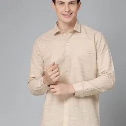 JADEBERRY Men Standard Horizontal Striped Cotton Casual Shirt-image-0
