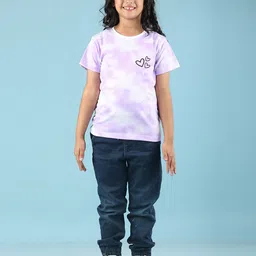 NUSYL Girls Tie & Dye Round Neck Cotton T-shirt-picture-47