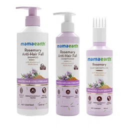 Mamaearth Set of Rosemary Shampoo 400ml + Conditioner 250ml + Hair Oil 150ml-picture-23