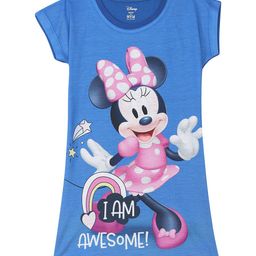 Disney by Wear Your Mind Girls Blue & Pink T-shirt Dress-picture-11