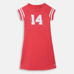 Blue Giraffe Girls Red Reverse Sequins T-shirt Dress-picture-39