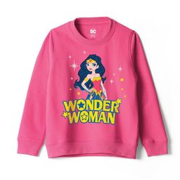 Wear Your Mind Girls Wonder Women Printed Round Neck Cotton Sweatshirt-picture-43