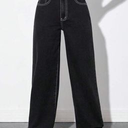 Next One Women Smart Wide Leg High-Rise Cotton Jeans-picture-40