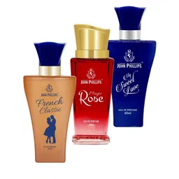 JOHN PHILLIPS Set Of 3 French Classic- Magic Rose -My Sweet Love Eau De Perfumes 60ml Each-picture-40
