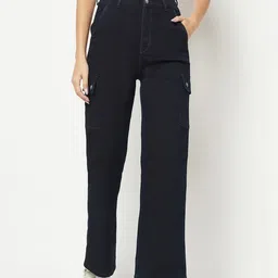 Crimsoune Club Women Comfort Wide Leg High-Rise Stretchable Jeans-image-24