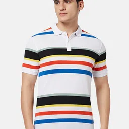 BYFORD by Pantaloons Colourblocked Polo Collar Slim Fit T-shirt-image-35