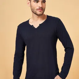 Urban Ranger by pantaloons Henley Neck Slim Fit T-Shirt-picture-53