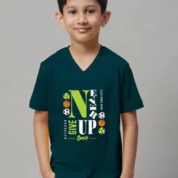 Friskers Typography Printed V-Neck Slim Fit T-shirt-picture-30