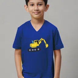 Friskers Boys Graphic Printed V-Neck Pure Cotton Slim Fit T-shirt-picture-12