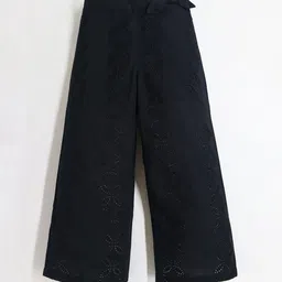 Cherry Crumble Girls Schiffli Embroidery Cotton Relaxed Straight Fit Trouser-picture-33