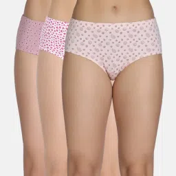 Zivame Medium Rise Full Coverage Hipster Panty - Multi-Color (Pack of 3)-image-97