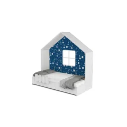 boingg! - a happy start Little Hut Engineered Wood Bed in Blue Colour image 2