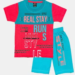 Peerless Wear Boys Printed Pure Cotton T-shirt With Shorts-picture-45