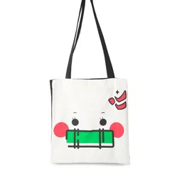 COMICSENSE Demon Slayer Anime Printed Nezuko Face Shopper Tote Bag-image-99