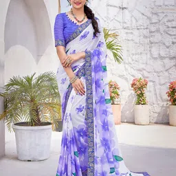 KALINI Floral Printed Zari Saree-picture-14
