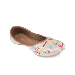 DESI COLOUR Women Round Toe Ethnic - Embellished Mojaris-image-74