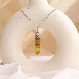 Shubhanjali Silver-Plated Contemporary Pendants with Chains-picture-27