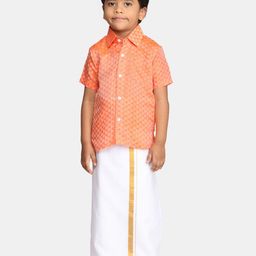 Sethukrishna Boys Ethnic Shirt And Veshti Clothing Set-picture-9