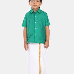 Sethukrishna Boys Ethnic Shirt And Veshti Clothing Set-picture-31