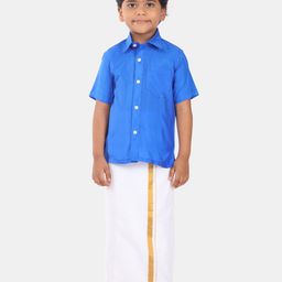 Sethukrishna Boys Shirt Collar Clothing Set-picture-34