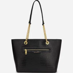 Joe & Mellon Animal Textured Leather Structured Shoulder Bag-picture-43