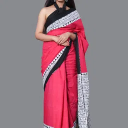KALINI Tribal Printed Pure Cotton Saree-picture-40