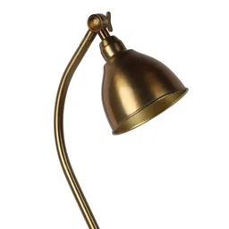 sapphire Rectunglas Brass Study Lamp With Metal Base image 5