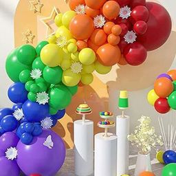 Special You Red & Yellow 50 Pieces Rainbow Balloons-picture-5