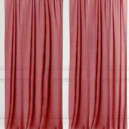 Special You Red 2 Pieces Sheer Long Door Curtains-picture-31