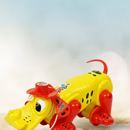 WEMBLEY Kids Yellow & Red Hunter Dog Pull Activity Toy-picture-34