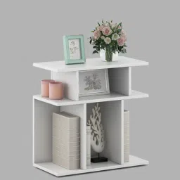 a globia creations Rolex End Table In Frosty White Finish-picture-18