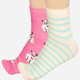 Bodycare Women Pack Of 2 Odour-Free Mid-Calf Length Socks-picture-11